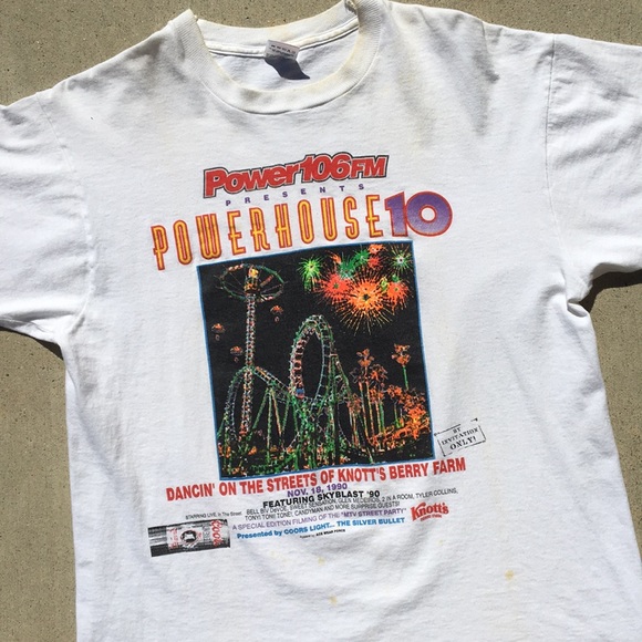 Fruit of the Loom Other - Vintage Knott’s Berry Farm Powerhouse 10 Shirt